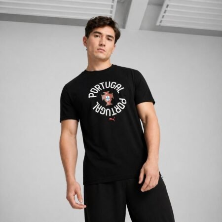 Remera Portugal Puma Futbol Energy Negra