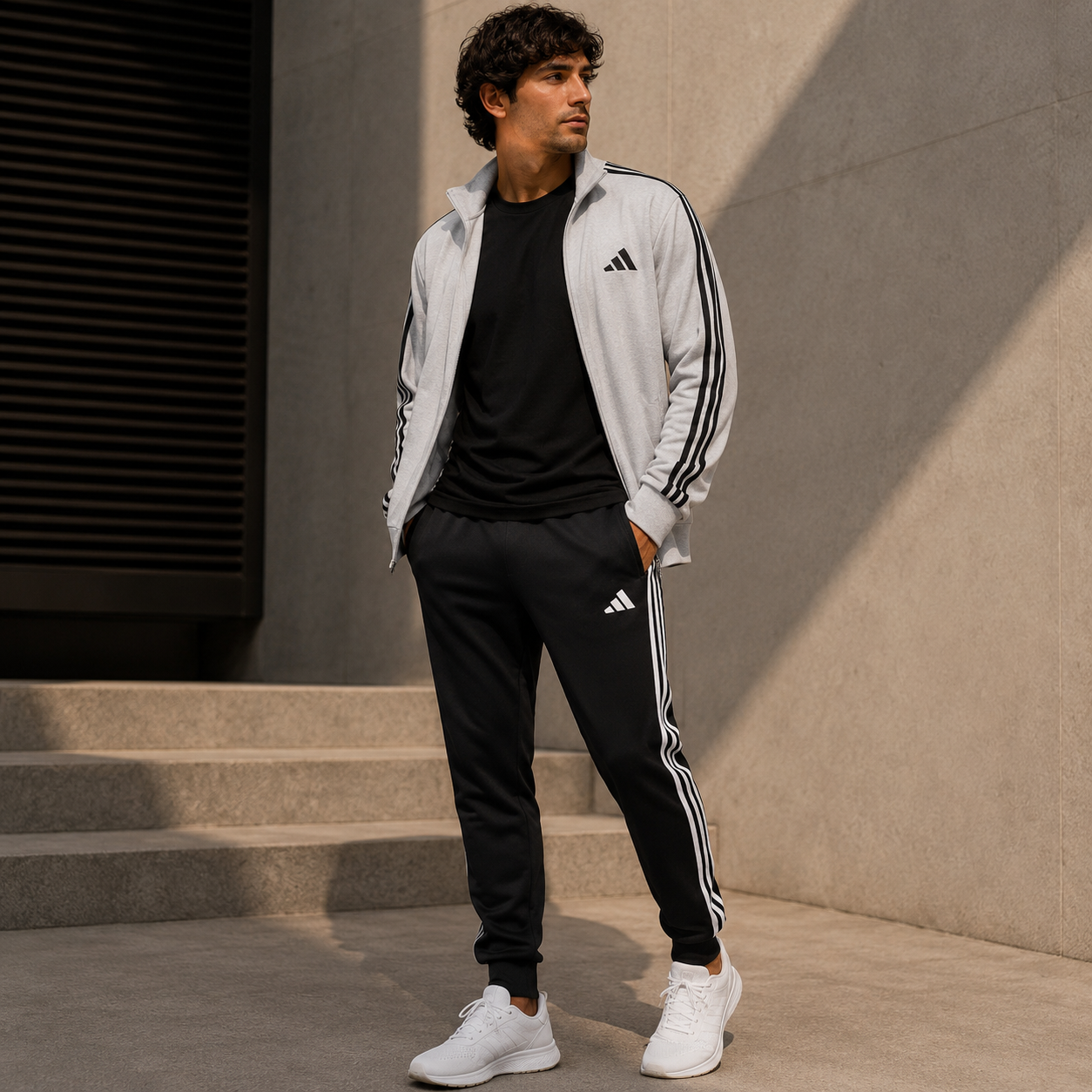 Conjunto Adidas 3S FT TT