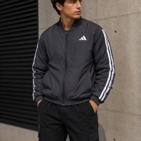 Campera Adidas Bomber Aislantes Essentials Climawarm 3 Tiras