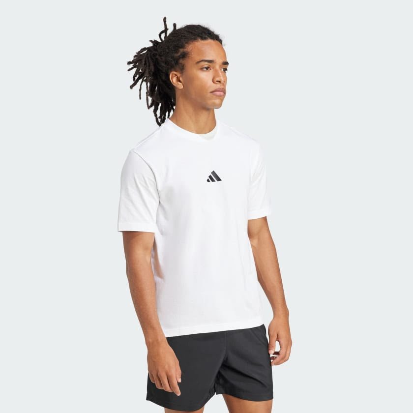 Remera Adidas Essentials Logo Pequeño Tejido Jersey - Image 4